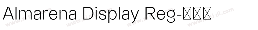 Almarena Display Reg字体转换